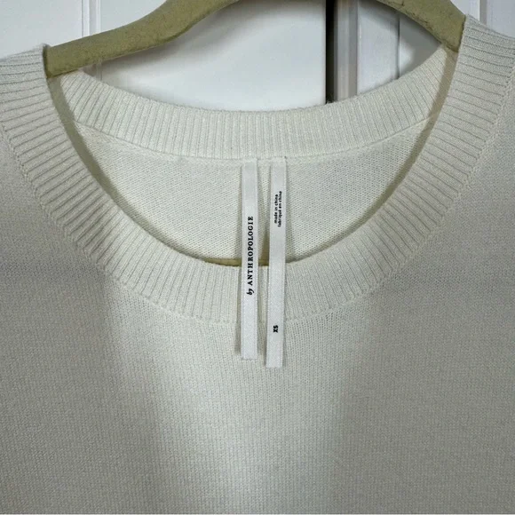 Anthropologie Long-Sleeve Pleated Twofer Sweater Maxi Dress size xs - Picture 3 of 10